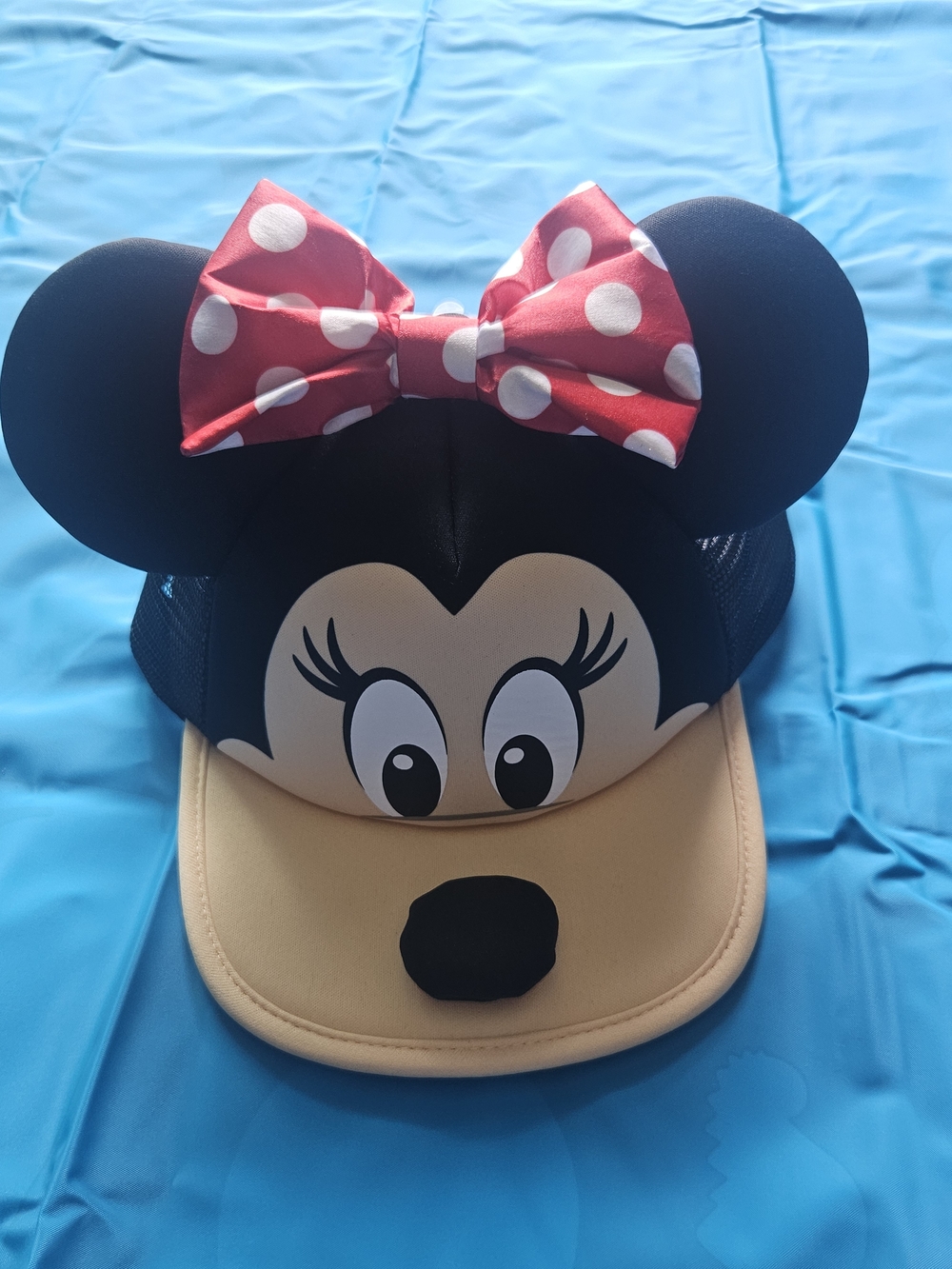 Disney Parks Minnie Mouse 3D character face baseball cap